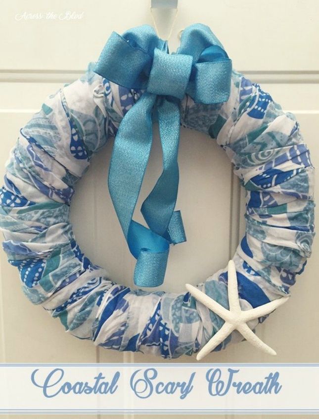 s 17 tricks to make a gorgeous wreath in half the time, crafts, wreaths, Wrap a decorative scarf