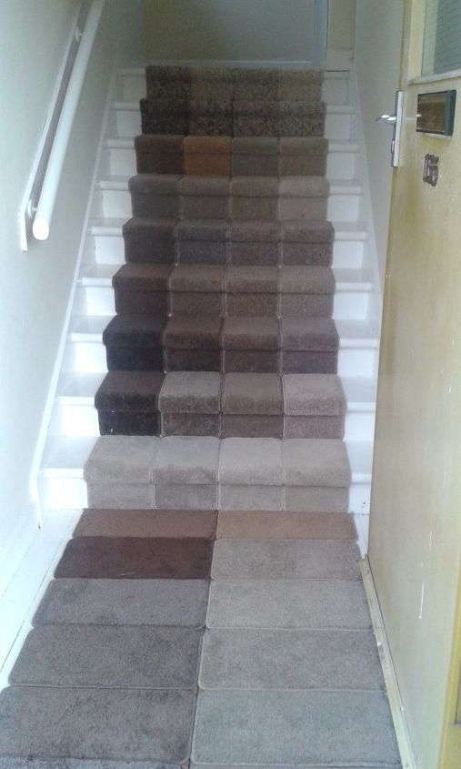 free stair carpet , stairs, reupholster, The finished project My lovely unique stair