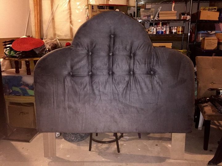 an upholstered headboard project, bedroom ideas, crafts, how to, reupholster