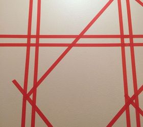diy wallpaper hack using washi tape rental friendly , wall decor