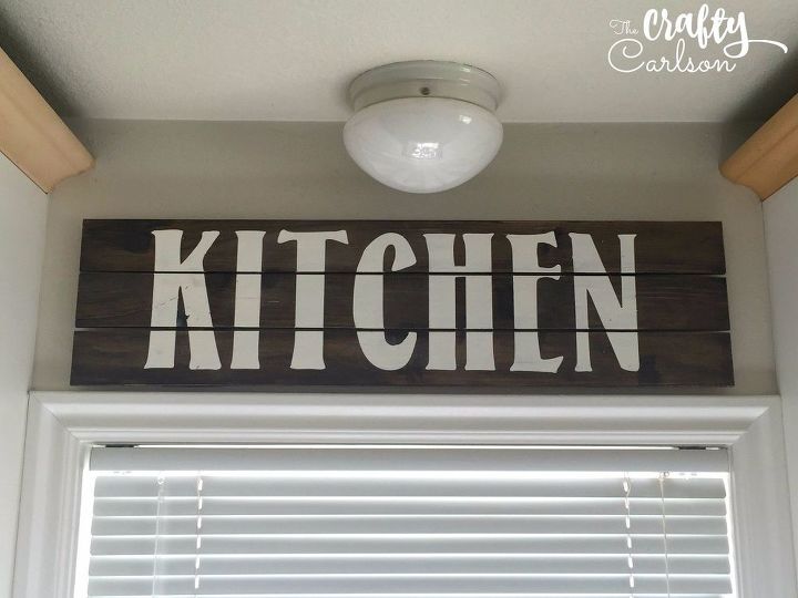 farmhouse style kitchen sign, crafts, kitchen design