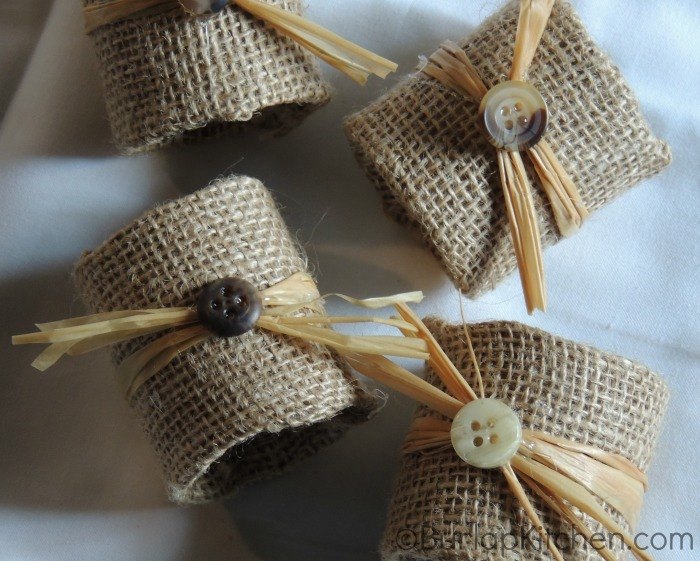 diy burlap napkin rings