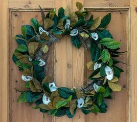 Magnolia and Oyster Shell Fall Wreath