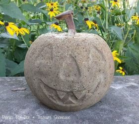s 23 astounding ways to make a pumpkin out of anything, Create concrete pumpkins