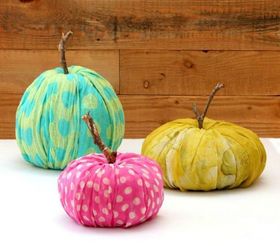s 23 astounding ways to make a pumpkin out of anything, Wrap some toilet paper in fabric