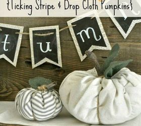 s 23 astounding ways to make a pumpkin out of anything, Sew some drop cloth