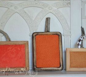 s 23 astounding ways to make a pumpkin out of anything, Frame some orange fabric