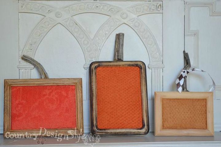 s 23 astounding ways to make a pumpkin out of anything, Frame some orange fabric
