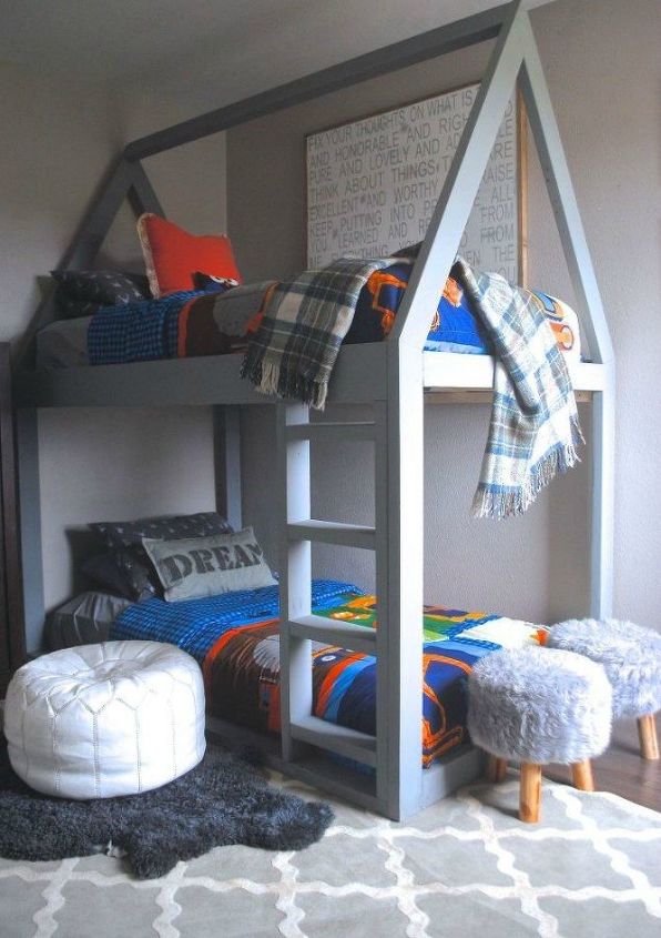 s give your kids the coolest bedrooms with these 13 jaw dropping ideas, bedroom ideas, This house bunk bed