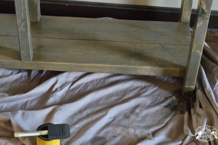 build this entry table for less than 40, home decor, painted furniture, rustic furniture, shabby chic, woodworking projects