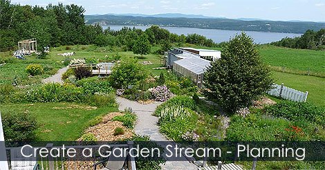 how to create a garden stream steps, gardening, how to, landscape, outdoor living, ponds water features, woodworking projects