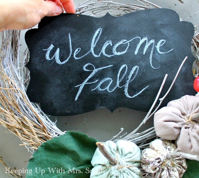 diy whitewashed twig fall wreath, crafts, seasonal holiday decor, wreaths