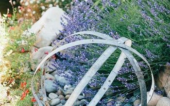 Wine Barrel Garden Art