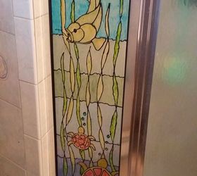 Turning Plain Glass Into Faux Stained Glass