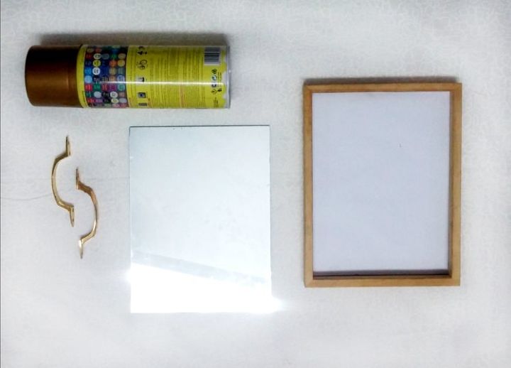 diy framed mirror tray, home decor, Supplies