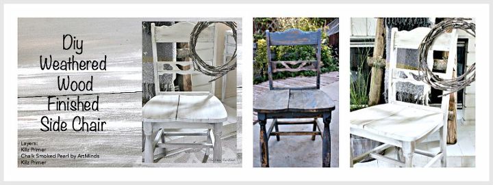 diy weathered wood finished side chair, chalk paint, cleaning tips, home decor, painting, woodworking projects