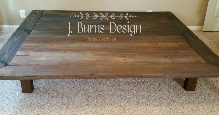 diy platform bed and barnwood finish, bedroom ideas, painting, woodworking projects