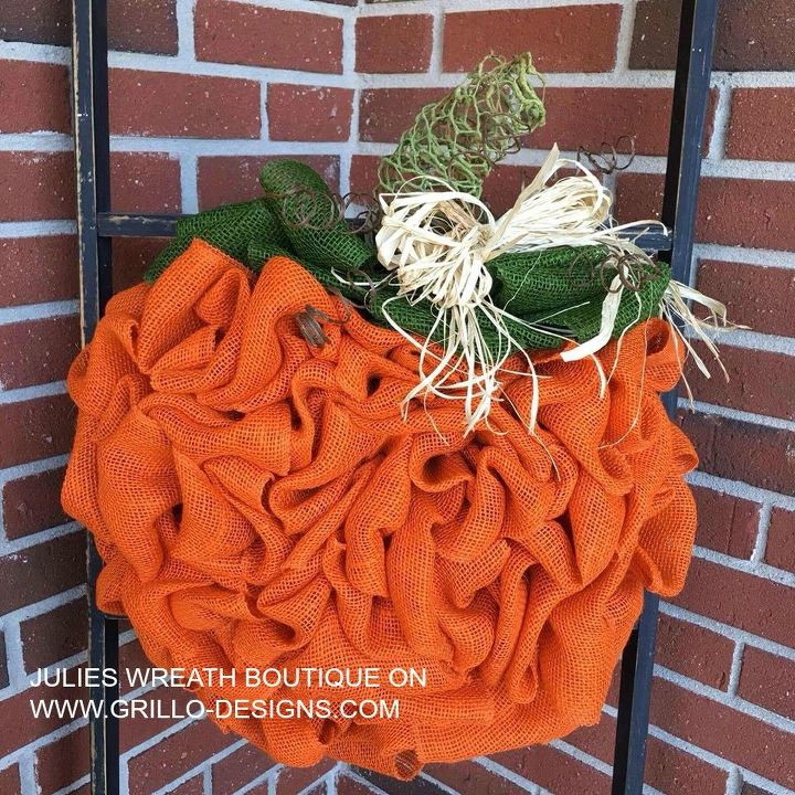 how to make a diy pumpkin wreath, crafts, how to, wreaths