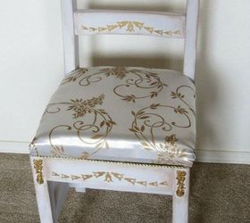s 12 ways to revamp your dining room chairs before the holidays, Add a raised design with grout