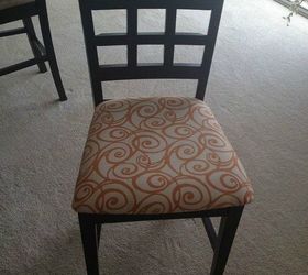 s 12 ways to revamp your dining room chairs before the holidays, Reupholster them with some patterned fabric