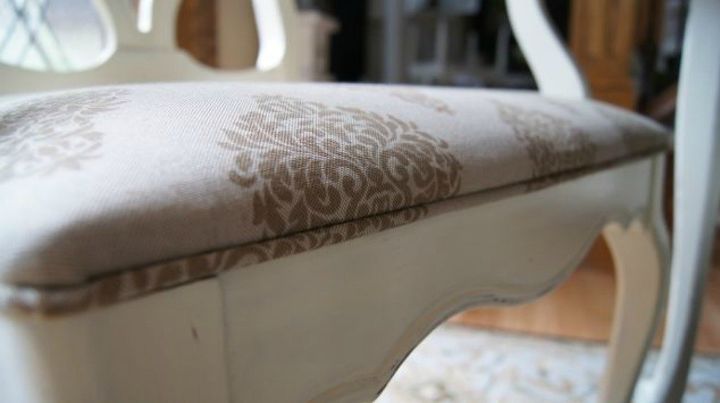 s 12 ways to revamp your dining room chairs before the holidays, Add piping for a professional look