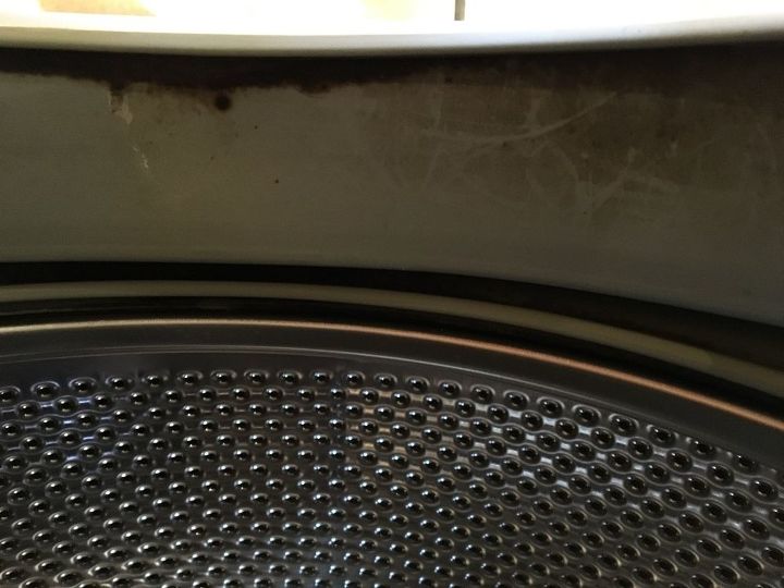 q how do i clean the inside of my washing machine, appliances, cleaning tips, house cleaning, Can I get this black stuff off