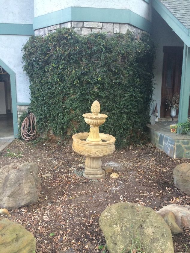 q is fountain too small, gardening, landscape, ponds water features