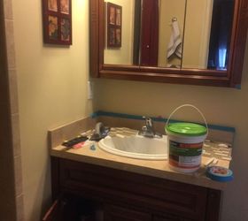 breaking the rules of backsplash, bathroom ideas, how to, tiling