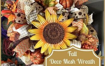 Fall Deco Mesh Wreath Tutorial