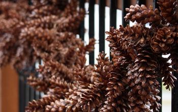 $0 Guirnalda de conos de pino para la decoración de otoño y Navidad