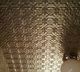 how to clean tin ceilings, I have this textured ceiling in my kitchen What can I clean it with that won t tarnish