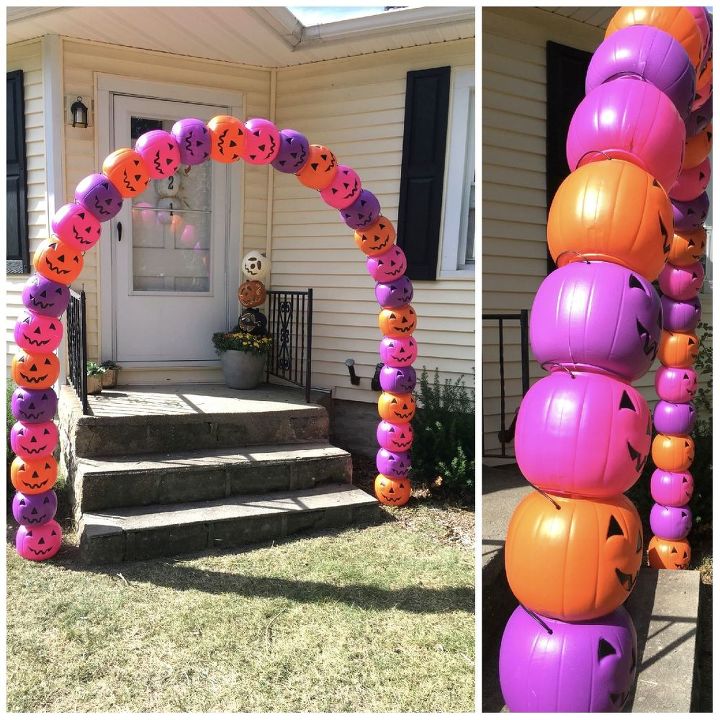 jack o lantern archway, outdoor living