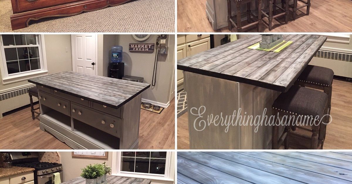 Transformed Dresser Into Kitchen Island Hometalk