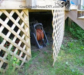 creating a cubby under our deck to make my life easier , decks
