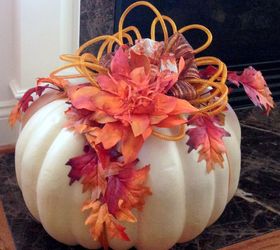 twisted foam fall flower, crafts, seasonal holiday decor
