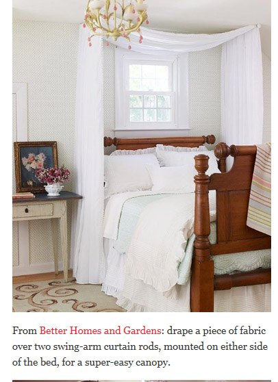 q how to stabilize swing arm rods for bed canopy, furniture repair, home improvement, This is what I m trying to accomplish but rods won t stay still