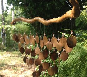 how to make pressed penny wind chimes, how to, Easy to Make Copper Penny Wind Chimes