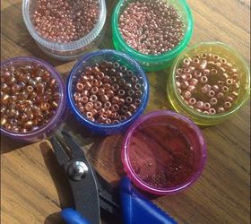 how to make pressed penny wind chimes, how to, Beads Less is more