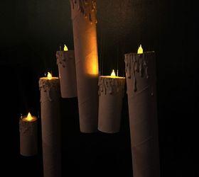 harry potter inspired floating halloween candles, halloween decorations, home decor, lighting, seasonal holiday decor