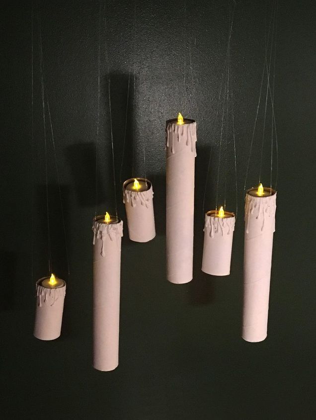 harry potter inspired floating halloween candles, halloween decorations, home decor, lighting, seasonal holiday decor