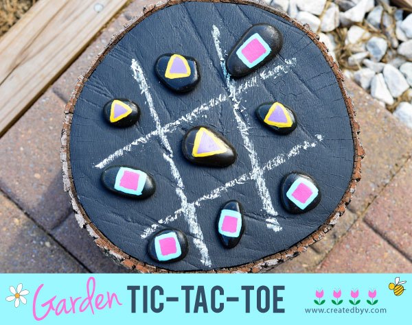 garden tic tac toe board, chalkboard paint, crafts, outdoor living, pallet
