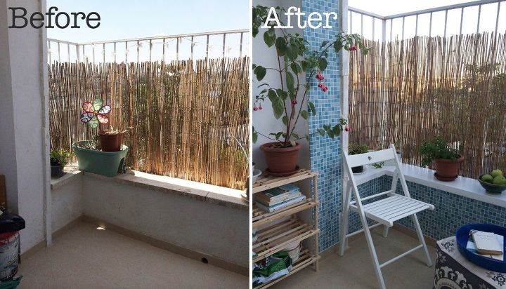 teeny tiny balcony makeover on a budget