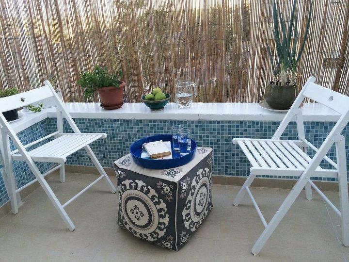 teeny tiny balcony makeover on a budget