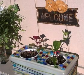 upcycling a pet feeder to a planter , crafts, gardening, repurposing upcycling