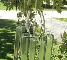 s don t throw out your boring glassware before you see these 11 ideas, Upcycle it into a tinkling wind chime