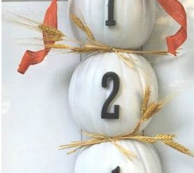 s 7 reasons to cut your pumpkins in half this fall, They make the cutest address door hanger