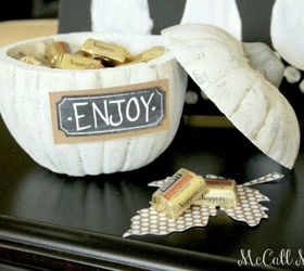 s 7 reasons to cut your pumpkins in half this fall, They make the perfect candy dish