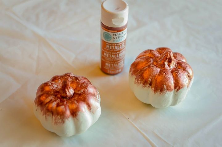 turn thrift store faux pumpkins into gorgeous indoor fall d cor, chalk paint, home decor