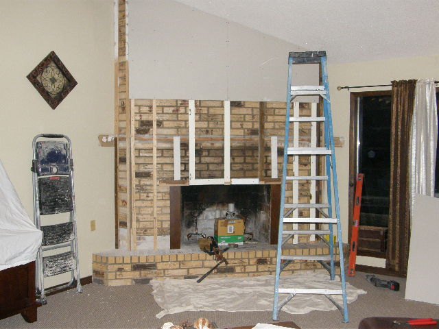 revamp an ugly brick fireplace no paint