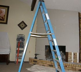 revamp an ugly brick fireplace no paint